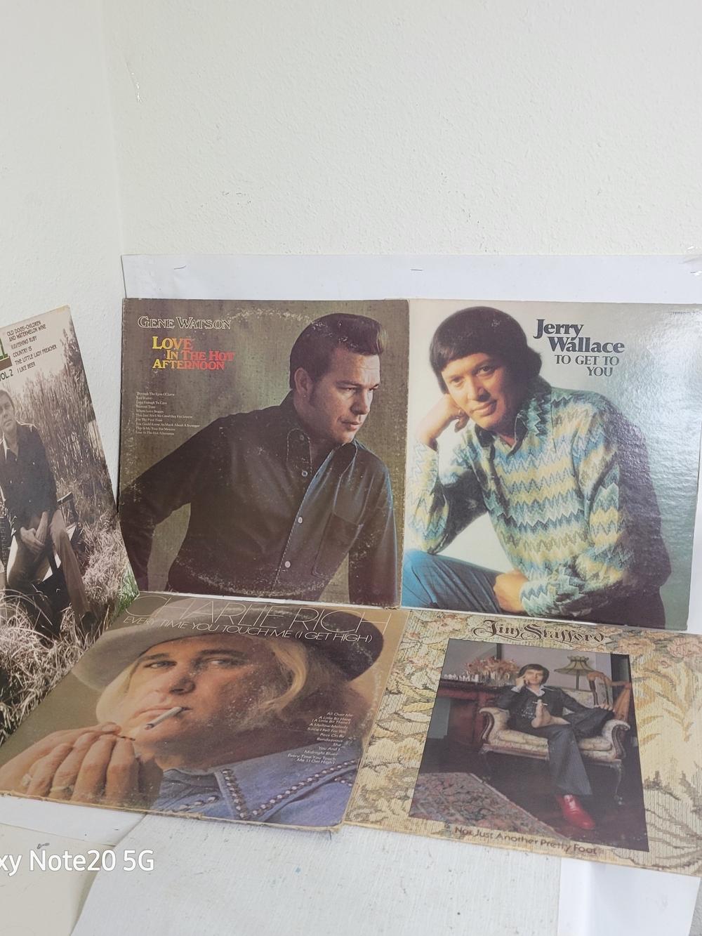 Lot of 10 Vintage Country Vinyl Records – Tom T. Hall, Gene Watson, Statler...